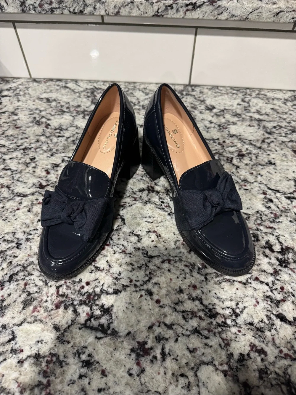 Bandolino women's bow block-heel loafers, specifically in the 